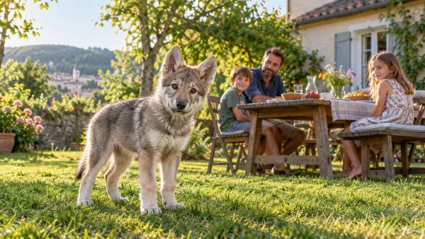 Adopter un chiot chien-loup tchécoslovaque en famille à Lure